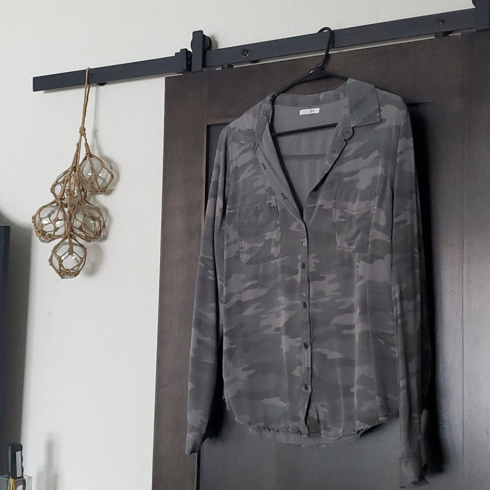 Camo Maurices Long Sleeve Button Up Shirt